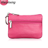 Weiyinxing New Women Genuine Leather Coin Purse Female Wallets Women Zipper Coin Purses Children Storage Pocket Bags Pouch #C