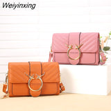 Weiyinxing Shoulder Bags Fashion Women`s Handbag PU Leather Female Casual Crossbody Bag Coin Clutch Design Lady Cosmetic Handbag