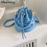 Weiyinxing YIDE 2023 New Bucket Shoulder Crossbody Bags Women Handbags and Purse 2023 New Lady's Messenger Bags High Quality Women Bag