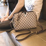 Weiyinxing Luxury Designer Shoulder Bag For Women Pu Leather Crossbody Messenger Female Bags Fashion Chain Sling Ladies Plaid Handbags