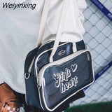 Weiyinxing American Style Ita Bag Transparent Women Bag Shoulder Bags Baseball Crossbody Bags Handbags Coin Purses High Capacity