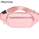 Weiyinxing Women Plaid Waist Bag Female Oxford Waterproof Belt Bags Designer Crossbody Chest Bag Ladies Fashion Fanny Pack Banana Hip Purse