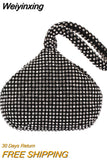 Weiyinxing Beaded Women Evening Bags Cover Open Style Lady Wedding Bridalmaid Handbags Purse Bag For New Year Gift Clutch