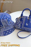 Weiyinxing PU Leather Women's Shell Bag Summer Cashew Flower Ladies Shoulder Crossbody Bag Female Set Small Top Handle Bags Handbags