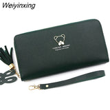 Weiyinxing for Women Kawaii Large Wallet Luxury Designer Lady Wallet Pink Purse Womens Wallet Big Women Leather Wallet Coin Purse