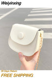 Weiyinxing Children's Coin Purse Handbags PU Leather Kids Small Square Messenger Bags Fashion Chains Girls Boys Saddle Shoulder Bag