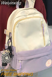 Weiyinxing Cute Laptop College Backpack Cool Women Travel Nylon Student Backpack Female Kawaii Trendy Book Bag Fashion Girl School Bag
