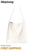 Weiyinxing Design Women Shoulder Bag Soft Patent Leather Ladies Handbags Large Capacity Female Daily Casual Tote Shopping Bags