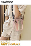 Weiyinxing Crossbody Bags for Women Daisy Transparent Shoulder Handbag for Women Fashionable Tote Female Shoulder Bags
