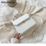 Weiyinxing Pattern PU Leather Crossbody Bags For Women 2023 Small Messenger Bag Lady Flap Shoulder Bag Luxury Handbag and Purse bolso