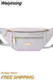 Weiyinxing Women Waist Bag Fanny Pack Zipper Chest Bag Female Banana Bag Money Pouch Travel Shoulder Purse Belly Pocket Hip Bum Bag