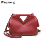 Weiyinxing Super Brand Women Crossbody Bag Designer Inverted Triangle Handle Handbag Purse Luxury Shoulder Bas for Women Clutch Satchel