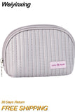 Weiyinxing Girl Leather Makeup Bag Women Cosmetic Bag Outdoor Waterproof Toiletries Organizer Female Beauty Bags Makeup Organizer
