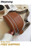 Weiyinxing Women Shoulder Cross Body Bags Fashion Designer Chest Bag Trend High Quality Soft PU Leather Waist Bag Simple New Purses