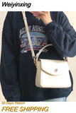 Weiyinxing Burgundy Women Shoulder Bags Pu Leather Ladies Square Crossbody Bag Luxury Female Flap Buckle Design Tote Purse Handbags