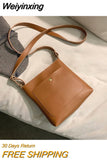 Weiyinxing Texture Crossbody Bag Casual Fashion Versatile Soft PU Leather Women's Small Square Bag 2023 New Single-shoulder Handbag