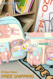 weiyinxing Kawaii Teens Girls Bookbag Leisure Lovely Female Shoulder Travel Bag College Schoolbag Fashion Cute Laptop Backpack