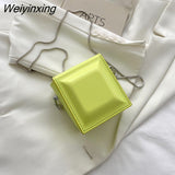 Weiyinxing Checkered Designer Women's Crossbody Bag Casual Shoulder Bag Fashion Solid Color Lady Messenger Clutch Bag Female 2023