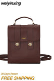 weiyinxing Vintage Brand Woman Backpack High Quality PU Leather School Bags For Teenage Girls Fashion Soft Ladies Double Shoulder Bags