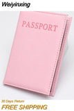 Weiyinxing Travel Passport Cover Protective Card Case Women Men Travel Credit Card Holder Travel ID&Document Passport Holder Protector