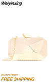 Weiyinxing Acrylic Box Geometric bags Clutch Evening Bag Elegent Chain Shoulder Bag for Women 2023 Handbag For Wedding/Dating/Party