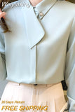 Weiyinxing Sleeve Blouse Women Blusas Mujer De Moda 2023 Blouses Shirts Office Chiffon Blouse Shirt Tops Women Blusa Feminina E234