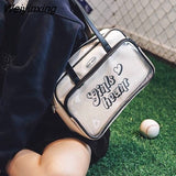 Weiyinxing American Style Ita Bag Transparent Women Bag Shoulder Bags Baseball Crossbody Bags Handbags Coin Purses High Capacity