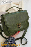 weiyinxing Luxury Women Vintage PU Leather Top-handle Shoulder Bags Ladies Casual Flap Crossbody Bags Female Luxury Messenger Handbags