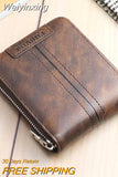 Weiyinxing New Wallet Men Casual Short Male Clutch Leather Wallet Small Wallet fashion Card Holder Men Coin Purse billetera hombre