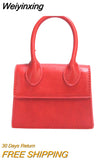 Weiyinxing Small Square bag 2023 Fashion New Quality PU Leather Women's Handbag Crocodile pattern Chain Shoulder Messenger Bags