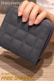 Weiyinxing Women's Short Wallet 2023 Korean Version Mini Wallet Lady Fashion Purse Short Zipper Cute Zero Wallet Student Embroidered Wallet