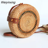 Weiyinxing Square Round Mulit Style Straw Bag Handbags Women Summer Rattan Bag Handmade Woven Beach Circle Bohemia Handbag New Fashion