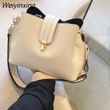 Weiyinxing Yde 2023 Ladies Casual Shoulder Bag Fashion Messenger Bag High Quality Net Red Wide Shoulder Strap Texture Small Square Bag