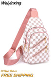 Weiyinxing High Quality Women PU Leather Shoulder Messenger Chest Bag Ladies Crossbody Bags Pack Fashion Travel Chest Handbags Purse