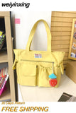 weiyinxing Fashion Women Shoulder Bag for College Girls Bookbag Cute Casual Waterproof Make Up Bag Kawaii Summer Sweet Schoolbag