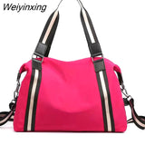Weiyinxing feminina de marca famosa com alça superior, bolsa de mão de náilon casual para mulheres, bolsa tote transversal de corpo