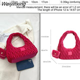 Weiyinxing in luxury designer handbag with mini purse corduroy handbags for women tote bag lady simple women's bag 2023 trend hand bags