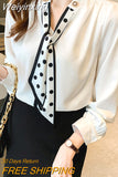 Weiyinxing Sleeve Blouse Women White Chiffon Blouse Shirt Tops Women Blusas Mujer De Moda 2023 Blouses Shirts Tops Blusa Camisas F360