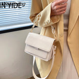 Weiyinxing Color Leather Flap Crossbody Hand Bags for Women 2023 New Women's Branded Trending Ladies Small Shoulder Handbags Purse