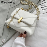 Weiyinxing YIDE Cute Chain Small PU Leather Crossbody Bags For Women Trending Shoulder Handbags Women's Branded Fashion Trend Hand Bag