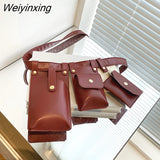 Weiyinxing Women Simple Belly Bag Flap Belt Waist Bags Trend Exquisite Chest Bags for Women Ladies Travel Brand Designer Handbags