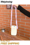 Weiyinxing Color Corduroy Women's Crossbody Bags Girls Small Purse Square Shoulder Bag Female Portable Storage Phone Pouch Handbags