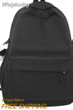 Weiyinxing Women Fashion Laptop Green Waterproof College Backpack Girl Nylon Kawaii School Bag Female Travel Book Bag Lady Teen Trendy