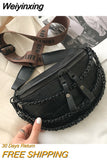 Weiyinxing Women's Waist Bag Brand Design Female Fanny Pack High Quality Chain Shoulder Crossbody Chest Bags 2023 Trend Belt Bag New Purses