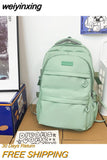 weiyinxing New Waterproof Nylon Women Backpack Female Multiple Pockets Cool Travel Bag Boy and Girl Big Capacity Schoolbag Bookbag