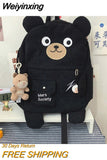 Weiyinxing Junior School Girls Primary School Students College Wind and Day Department Cute Bear Cartoon Large Capacity Backpack