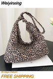 Weiyinxing Bags Totes Luxury Designer Handbags For Women Shopping Canvas Ladies Fashion Casual Leopard Shoulder Shopper Women's Bag