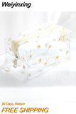 Weiyinxing Pc Girl Clear Cosmetic Bag PVC Transparent Makeup Bag for Women Waterproof Zipper Beauty Case Travel Toiletry Bags