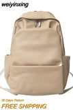 weiyinxing Capacity Leather Women Backpack Men Travel Backpacks High Quality BookBags Mochilas School Backpack for College Students