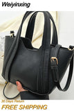 Weiyinxing Large Capacity Fashion Bucket Handbags 2023 Luxury Designer Classic Vintage Crossbody Bags For Women Summer Casual Shoulder